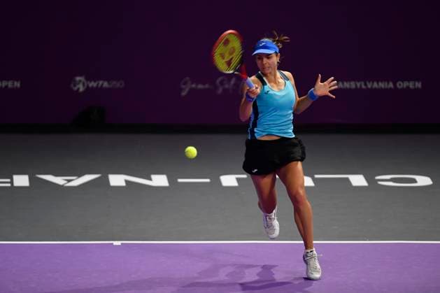 Transylvania Open - Victoriya Tomova v Mayar Sherif Victoriya Tomova of Bulgaria in action against Mayar Sherif of Egypt during the WTA, Tennis Damen Tour Transylvania Open match, in Cluj Napoca, Monday 03 February 2025. Alex Nicodim Imago Images Copyright: xAlexxNicodimx