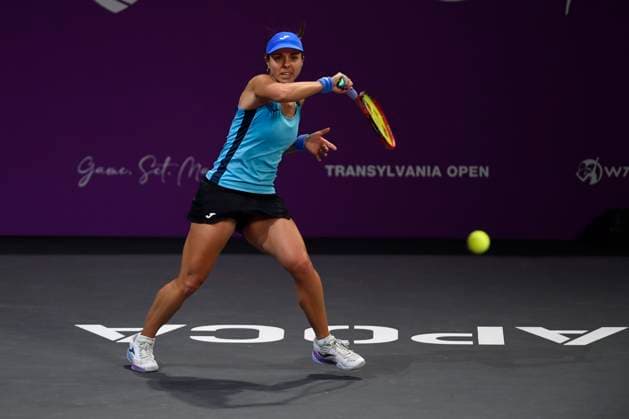 Transylvania Open - Victoriya Tomova v Mayar Sherif Victoriya Tomova of Bulgaria in action against Mayar Sherif of Egypt during the WTA, Tennis Damen Tour Transylvania Open match, in Cluj Napoca, Monday 03 February 2025. Alex Nicodim Imago Images Copyright: xAlexxNicodimx