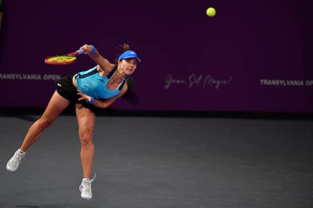 Transylvania Open - Victoriya Tomova v Mayar Sherif Victoriya Tomova of Bulgaria in action against Mayar Sherif of Egypt during the WTA, Tennis Damen Tour Transylvania Open match, in Cluj Napoca, Monday 03 February 2025. Alex Nicodim Imago Images Copyright: xAlexxNicodimx