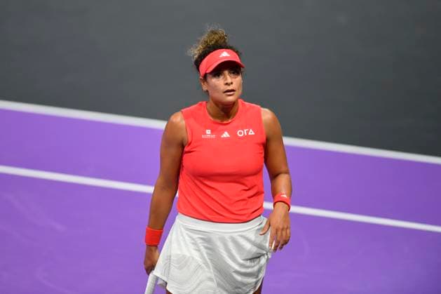 Transylvania Open - Victoriya Tomova v Mayar Sherif Mayar Sherif of Egypt in action against Victoriya Tomova of Bulgaria during the WTA, Tennis Damen Tour Transylvania Open match, in Cluj Napoca, Monday 03 February 2025. Alex Nicodim Imago Images Copyright: xAlexxNicodimx