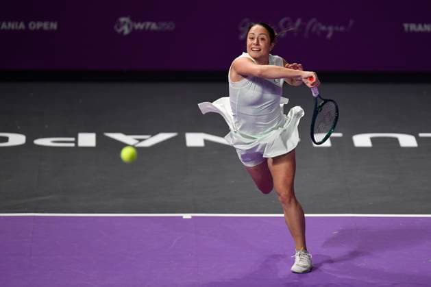 Transylvania Open - Victoriya Tomova v Mayar Sherif Lucia Bronzetti and Elisabeta Cocciaretto of Italy in action against Maja Chwalinska of Poland and Anastasia Detiuc of Czech Republic during the WTA, Tennis Damen Tour Transylvania Open match, in Cluj Napoca, Monday 03 February 2025. Alex Nicodim Imago Images Copyright: xAlexxNicodimx