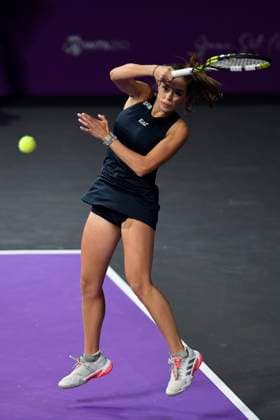 Transylvania Open - Victoriya Tomova v Mayar Sherif Lucia Bronzetti and Elisabeta Cocciaretto of Italy in action against Maja Chwalinska of Poland and Anastasia Detiuc of Czech Republic during the WTA, Tennis Damen Tour Transylvania Open match, in Cluj Napoca, Monday 03 February 2025. Alex Nicodim Imago Images Copyright: xAlexxNicodimx
