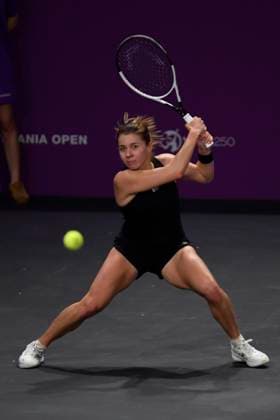 Transylvania Open - Victoriya Tomova v Mayar Sherif Maja Chwalinska of Poland and Anastasia Detiuc of Czech Republic in action against Lucia Bronzetti and Elisabeta Cocciaretto of Italy during the WTA, Tennis Damen Tour Transylvania Open match, in Cluj Napoca, Monday 03 February 2025. Alex Nicodim Imago Images Copyright: xAlexxNicodimx