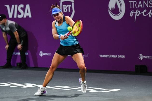 Transylvania Open 2025 - WTA, Tennis Damen 250 Tournament - Day 1 Viktoriya Tomova competes during the round of 32 of the Transylvania Open 2025, a WTA250 Tournament, at BT Arena in Cluj-Napoca, Romania, on February 3, 2025 Cluj-Napoca Romania  Copyright: xFlaviuxBuboix originalFilename:buboi-notitle250203_npcJL.jpg