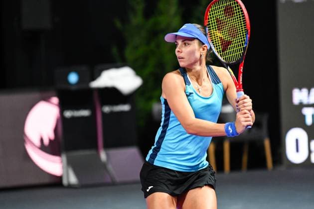 Transylvania Open 2025 - WTA, Tennis Damen 250 Tournament - Day 1 Viktoriya Tomova competes during the round of 32 of the Transylvania Open 2025, a WTA250 Tournament, at BT Arena in Cluj-Napoca, Romania, on February 3, 2025 Cluj-Napoca Romania  Copyright: xFlaviuxBuboix originalFilename:buboi-notitle250203_npG4j.jpg