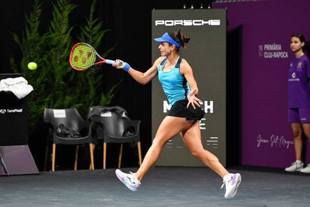 Transylvania Open 2025 - WTA, Tennis Damen 250 Tournament - Day 1 Viktoriya Tomova competes during the round of 32 of the Transylvania Open 2025, a WTA250 Tournament, at BT Arena in Cluj-Napoca, Romania, on February 3, 2025 Cluj-Napoca Romania  Copyright: xFlaviuxBuboix originalFilename:buboi-notitle250203_npLOb.jpg