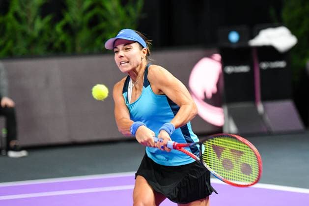 Transylvania Open 2025 - WTA, Tennis Damen 250 Tournament - Day 1 Viktoriya Tomova competes during the round of 32 of the Transylvania Open 2025, a WTA250 Tournament, at BT Arena in Cluj-Napoca, Romania, on February 3, 2025 Cluj-Napoca Romania  Copyright: xFlaviuxBuboix originalFilename:buboi-notitle250203_npPgb.jpg