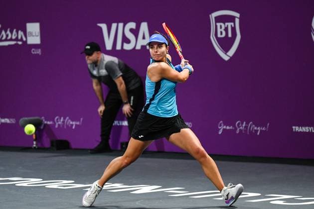 Transylvania Open 2025 - WTA, Tennis Damen 250 Tournament - Day 1 Viktoriya Tomova competes during the round of 32 of the Transylvania Open 2025, a WTA250 Tournament, at BT Arena in Cluj-Napoca, Romania, on February 3, 2025 Cluj-Napoca Romania  Copyright: xFlaviuxBuboix originalFilename:buboi-notitle250203_npsX3.jpg