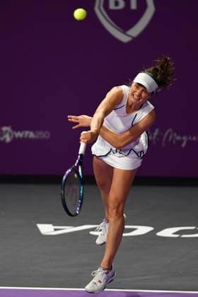 Transylvania Open - Victoriya Tomova v Mayar Sherif Sabrina Sanataria of United States and Monica Niculescu of Romania in action against Jacqueline Cristian and Angelica Moratelli of Italy during the WTA, Tennis Damen Tour Transylvania Open double match, in Cluj Napoca, Monday 03 February 2025. Alex Nicodim Imago Images Copyright: xAlexxNicodimx
