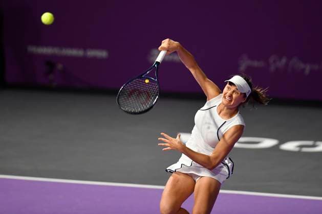 Transylvania Open - Victoriya Tomova v Mayar Sherif Sabrina Sanataria of United States and Monica Niculescu of Romania in action against Jacqueline Cristian and Angelica Moratelli of Italy during the WTA, Tennis Damen Tour Transylvania Open double match, in Cluj Napoca, Monday 03 February 2025. Alex Nicodim Imago Images Copyright: xAlexxNicodimx