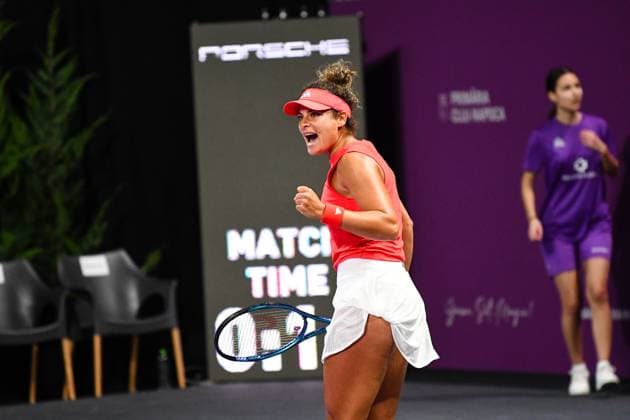 Transylvania Open 2025 - WTA, Tennis Damen 250 Tournament - Day 1 Mayar Sherif of the Republic of Egypt competes against Viktoriya Tomova of Bulgaria during the round of 32 of the Transylvania Open 2025, a WTA250 Tournament, at BT Arena in Cluj-Napoca, Romania, on February 3, 2025 Cluj-Napoca Romania  Copyright: xFlaviuxBuboix originalFilename:buboi-notitle250203_npQQE.jpg