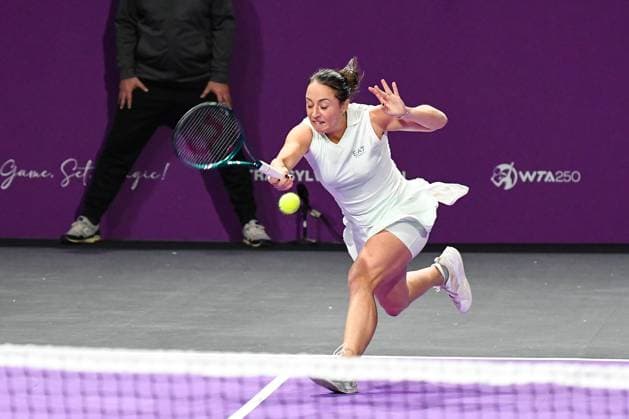 Transylvania Open 2025 - WTA, Tennis Damen 250 Tournament - Day 1 Elisabetta Cocciaretto competes during the round of 32 of the Transylvania Open 2025, a WTA250 Tournament, at BT Arena in Cluj-Napoca, Romania, on February 3, 2025 Cluj-Napoca Romania  Copyright: xFlaviuxBuboix originalFilename:buboi-notitle250203_npGDs.jpg