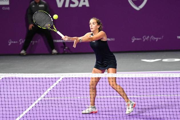 Transylvania Open 2025 - WTA, Tennis Damen 250 Tournament - Day 1 Lucia Bronzetti competes during the round of 32 of the Transylvania Open 2025, a WTA250 Tournament, at BT Arena in Cluj-Napoca, Romania, on February 3, 2025 Cluj-Napoca Romania  Copyright: xFlaviuxBuboix originalFilename:buboi-notitle250203_np4Jr.jpg