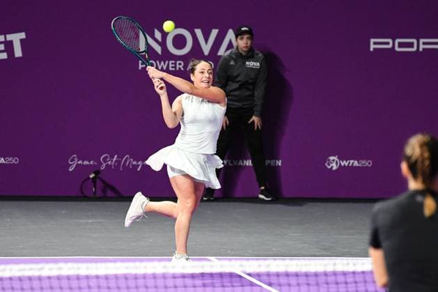 Transylvania Open 2025 - WTA, Tennis Damen 250 Tournament - Day 1 Elisabetta Cocciaretto competes during the round of 32 of the Transylvania Open 2025, a WTA250 Tournament, at BT Arena in Cluj-Napoca, Romania, on February 3, 2025 Cluj-Napoca Romania  Copyright: xFlaviuxBuboix originalFilename:buboi-notitle250203_npJfA.jpg