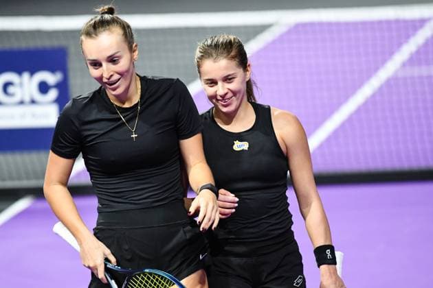 Transylvania Open 2025 - WTA, Tennis Damen 250 Tournament - Day 1 Maja Chwalinska and Anastasia Detiuc compete during the round of 32 of the Transylvania Open 2025, a WTA250 Tournament, at BT Arena in Cluj-Napoca, Romania, on February 3, 2025 Cluj-Napoca Romania  Copyright: xFlaviuxBuboix originalFilename:buboi-notitle250203_npkyt.jpg
