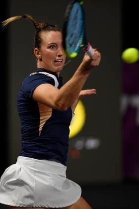 Transylvania Open - Victoriya Tomova v Mayar Sherif Jacqueline Cristian of Romania and Angelica Moratelli of Italy in action against Sabrina Sanataria of United States and Monica Niculescu of Romania during the WTA, Tennis Damen Tour Transylvania Open double match, in Cluj Napoca, Monday 03 February 2025. Alex Nicodim Imago Images Copyright: xAlexxNicodimx