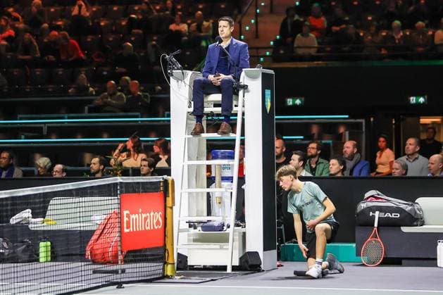 ROTTERDAM, 3-2-25, Sportpaleis Ahoy Rotterdam, ABN AMRO tennistoernooi 2025, empire ABN AMRO tennistoernooi 2025  x27695537x Copyright: