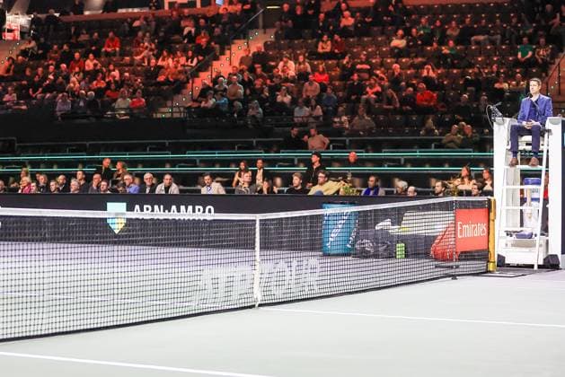 ROTTERDAM, 3-2-25, Sportpaleis Ahoy Rotterdam, ABN AMRO tennistoernooi 2025, net ABN AMRO tennistoernooi 2025  x27695538x Copyright:
