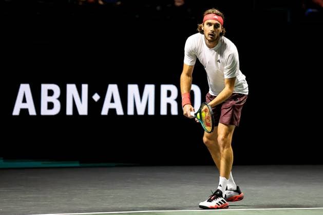 ROTTERDAM, 3-2-25, Sportpaleis Ahoy Rotterdam, ABN AMRO tennistoernooi 2025, Stefanos Tsitsipas ABN AMRO tennistoernooi 2025  x27696296x Copyright: