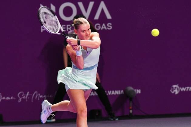 Transylvania Open 2025 - WTA, Tennis Damen 250 Tournament - Day 1 Suzan Lamens competes during the Round of 32 for the Transylvania Open WTA 250 in BT Arena, Cluj-Napoca, on February 3, 2025 Cluj-Napoca Romania  Copyright: xFlaviuxBuboix originalFilename:buboi-notitle250203_npE4x.jpg