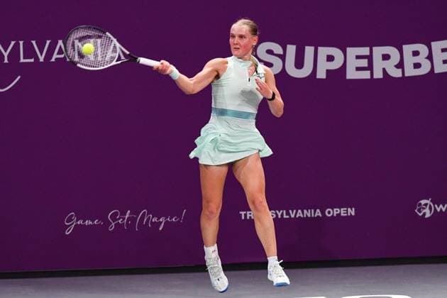 Transylvania Open 2025 - WTA, Tennis Damen 250 Tournament - Day 1 Suzan Lamens competes during the Round of 32 for the Transylvania Open WTA 250 in BT Arena, Cluj-Napoca, on February 3, 2025 Cluj-Napoca Romania  Copyright: xFlaviuxBuboix originalFilename:buboi-notitle250203_npRTU.jpg
