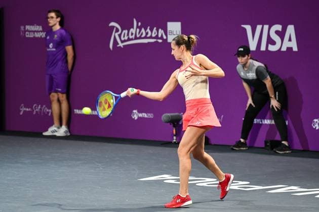 Transylvania Open 2025 - WTA, Tennis Damen 250 Tournament - Day 1 Anna Bondar competes during the Round of 32 for the Transylvania Open WTA 250 in BT Arena, Cluj-Napoca, on February 3, 2025 Cluj-Napoca Romania  Copyright: xFlaviuxBuboix originalFilename:buboi-notitle250203_npcih.jpg