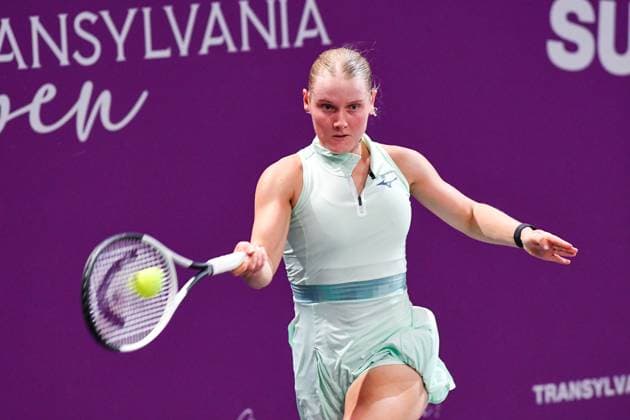 Transylvania Open 2025 - WTA, Tennis Damen 250 Tournament - Day 1 Suzan Lamens competes during the Round of 32 for the Transylvania Open WTA 250 in BT Arena, Cluj-Napoca, on February 3, 2025 Cluj-Napoca Romania  Copyright: xFlaviuxBuboix originalFilename:buboi-notitle250203_npdo4.jpg