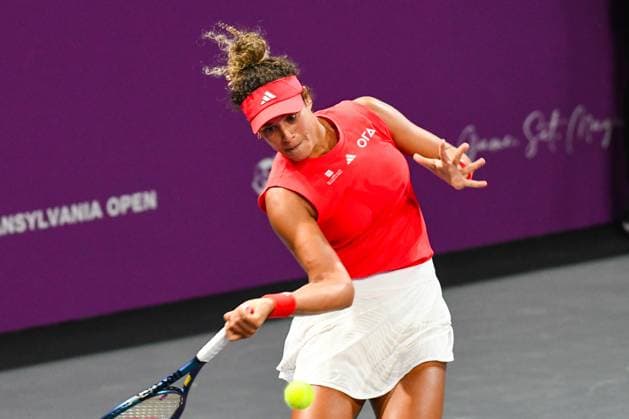 Transylvania Open 2025 - WTA, Tennis Damen 250 Tournament - Day 1 Mayar Sherif competes during the Round of 32 for the Transylvania Open WTA 250 in Cluj-Napoca, Romania, on February 3, 2025, at BT Arena Cluj-Napoca Romania  Copyright: xFlaviuxBuboix originalFilename:buboi-notitle250203_npDRv.jpg