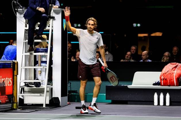 ROTTERDAM, 3-2-25, Sportpaleis Ahoy Rotterdam, ABN AMRO tennistoernooi 2025, Stefanos Tsitsipas ABN AMRO tennistoernooi 2025  x27696621x Copyright: