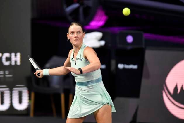 Transylvania Open - Victoriya Tomova v Mayar Sherif Suzan Lamens of Netherlands in action against Anna Bondar of Hungary during the WTA, Tennis Damen Tour Transylvania Open single match, in Cluj Napoca, Monday 03 February 2025. Alex Nicodim Imago Images Copyright: xAlexxNicodimx
