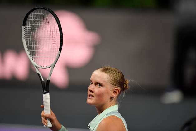 Transylvania Open - Victoriya Tomova v Mayar Sherif Suzan Lamens of Netherlands in action against Anna Bondar of Hungary during the WTA, Tennis Damen Tour Transylvania Open single match, in Cluj Napoca, Monday 03 February 2025. Alex Nicodim Imago Images Copyright: xAlexxNicodimx