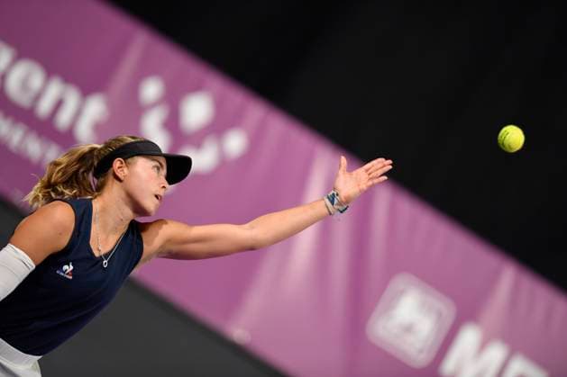 Transylvania Open 2025 Emily Appleton of Great Britain and Qianhui Tang of China in action against Simona Halep and Ana Bogdan of Romania during the WTA, Tennis Damen Tour Transylvania Open double match, in Cluj Napoca, Monday 03 February 2025. Alex Nicodim Imago Images Copyright: xAlexxNicodimx