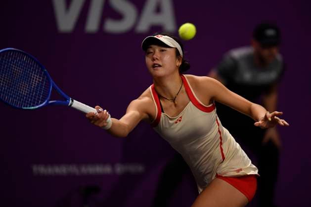 Transylvania Open 2025 Emily Appleton of Great Britain and Qianhui Tang of China in action against Simona Halep and Ana Bogdan of Romania during the WTA, Tennis Damen Tour Transylvania Open double match, in Cluj Napoca, Monday 03 February 2025. Alex Nicodim Imago Images Copyright: xAlexxNicodimx