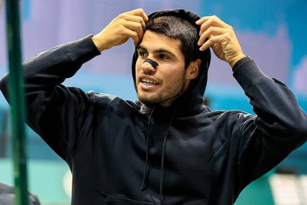 ROTTERDAM, 3-2-25, Sportpaleis Ahoy Rotterdam, ABN AMRO tennistoernooi 2025, Carlos Alcaraz ABN AMRO tennistoernooi 2025  x27698898x Copyright:
