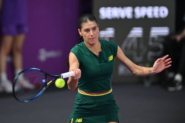 Transylvania Open 2025 Sorana Cirstea of Romania in action against Marina Stakusic of Canada during the WTA, Tennis Damen Tour Transylvania Open double match, in Cluj Napoca, Monday 03 February 2025. Alex Nicodim Imago Images Copyright: xAlexxNicodimx