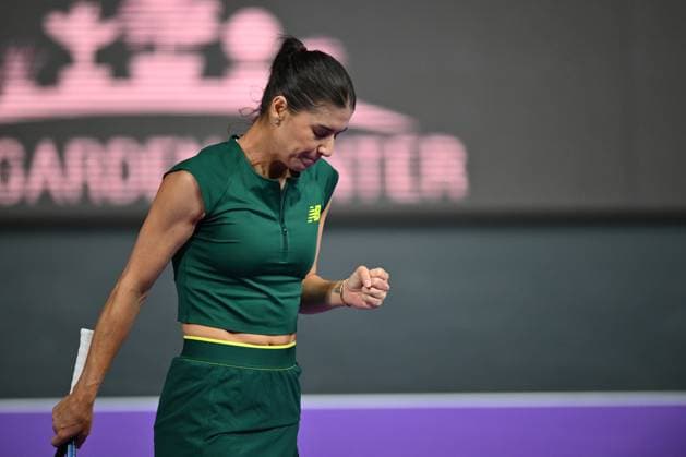 Transylvania Open 2025 Sorana Cirstea of Romania in action against Marina Stakusic of Canada during the WTA, Tennis Damen Tour Transylvania Open double match, in Cluj Napoca, Monday 03 February 2025. Alex Nicodim Imago Images Copyright: xAlexxNicodimx