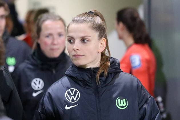 VfL vs Jena, BL Women Wolfsburg, 03 02 2025, FUßBALL VfL Wolfsburg vs FC Carl Zeiss Jena, Google Pixel Womens Bundesliga, Season 2024 25 Tabea Sellner VfL Wolfsburg Wolfsburg