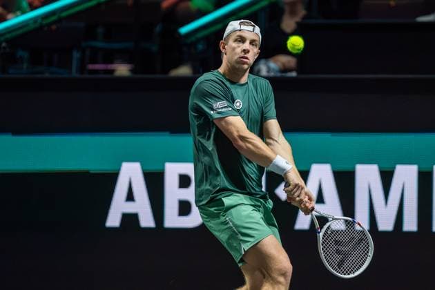 2025-02-03 ABN AMRO Open 2025 ROTTERDAM, NETHERLANDS - FEBRUARY 3: Tallon Griekspoor of The Netherlands competing in the Men s Doubles Round 1 during the ABN AMRO Open 2025 at Rotterdam Ahoy on February 3, 2025 in Rotterdam, Netherlands. Rotterdam Rotterdam Ahoy Netherlands Content not available for redistribution in The Netherlands directly or indirectly through any third parties. Copyright: xAndrexWeeningx