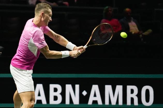 TENNIS - ABN AMRO OPEN 2025 JiÅ™i LeheÄka of TchÃ quie during the ABN AMRO Open 2025, ATP, Tennis Herren 500 Tennis 16 eme Finale event on 4 January 2025 in Rotterdam, Netherlands - Photo Laurent Lairys PsnewZ RotterdamNetherlands  Copyright: xLaurentxLairysx