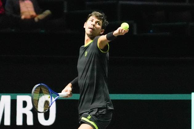 TENNIS - ABN AMRO OPEN 2025 Alexei Popyrin of Australie during the ABN AMRO Open 2025, ATP, Tennis Herren 500 Tennis 16 eme Finale event on 4 January 2025 in Rotterdam, Netherlands - Photo Laurent Lairys PsnewZ RotterdamNetherlands  Copyright: xLaurentxLairysx