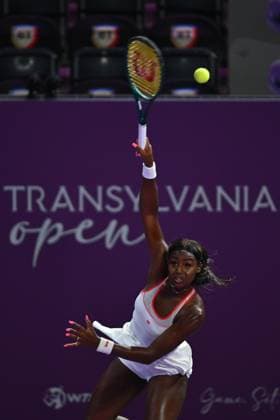 Transylvania Open 2025 Alycia Parks of United States in action against Olga Danilovic of Serbia during the WTA, Tennis Damen Tour Transylvania Open single match, in Cluj Napoca, Monday 04 February 2025. Alex Nicodim Imago Images Copyright: xAlexxNicodimx