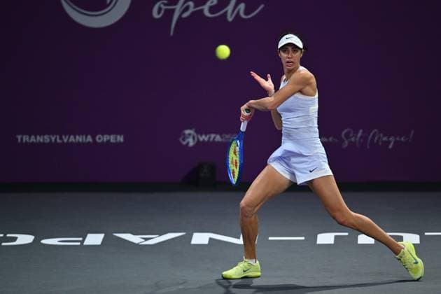 Transylvania Open 2025 Olga Danilovic of Serbia in action against Alycia Parks of United States during the WTA, Tennis Damen Tour Transylvania Open single match, in Cluj Napoca, Monday 04 February 2025. Alex Nicodim Imago Images Copyright: xAlexxNicodimx