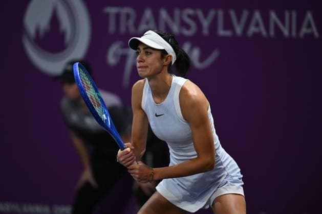 Transylvania Open 2025 Olga Danilovic of Serbia in action against Alycia Parks of United States during the WTA, Tennis Damen Tour Transylvania Open single match, in Cluj Napoca, Monday 04 February 2025. Alex Nicodim Imago Images Copyright: xAlexxNicodimx