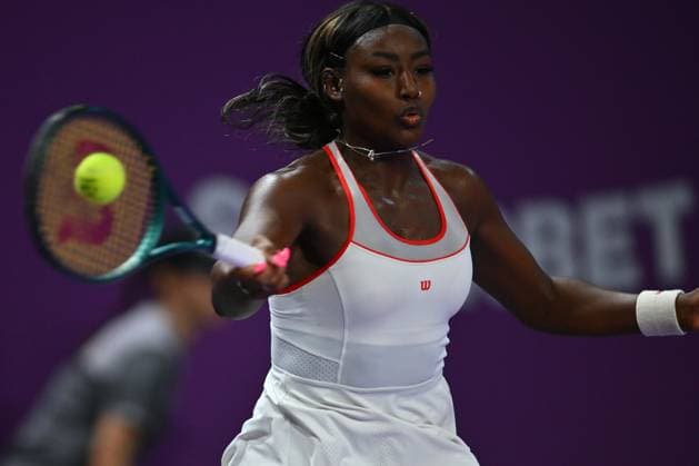 Transylvania Open 2025 Alycia Parks of United States in action against Olga Danilovic of Serbia during the WTA, Tennis Damen Tour Transylvania Open single match, in Cluj Napoca, Monday 04 February 2025. Alex Nicodim Imago Images Copyright: xAlexxNicodimx