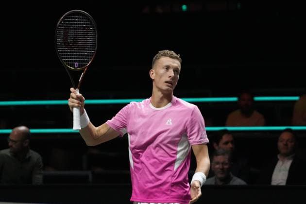 TENNIS - ABN AMRO OPEN 2025 Laurent Lairys MAXPPP - JiÅ™i LeheÄka of TchÃ quie during the ABN AMRO Open 2025, ATP, Tennis Herren 500 Tennis 16 eme Finale event on 4 January 2025 in Rotterdam, Netherlands - Photo Laurent Lairys MAXPPP Rotterdam Netherlands  Copyright: xMAXPPPxLaurentxLairysx LLR202502042745 LLR202502042745