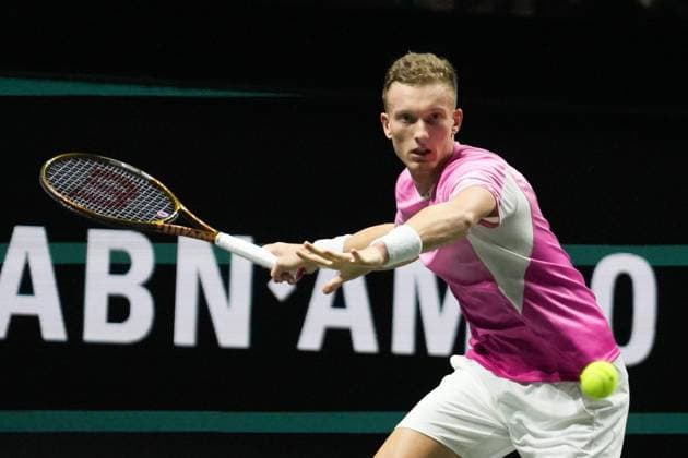 TENNIS - ABN AMRO OPEN 2025 Laurent Lairys MAXPPP - JiÅ™i LeheÄka of TchÃ quie during the ABN AMRO Open 2025, ATP, Tennis Herren 500 Tennis 16 eme Finale event on 4 January 2025 in Rotterdam, Netherlands - Photo Laurent Lairys MAXPPP Rotterdam Netherlands  Copyright: xMAXPPPxLaurentxLairysx LLR202502042783 LLR202502042783