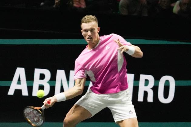 ABN AMRO Open 2025 - Rotterdam Jirí Lehecka of Tchéquie during the ABN AMRO Open 2025, ATP, Tennis Herren 500 Tennis 16 eme Finale event on 4 January 2025 in Rotterdam, Netherlands - Photo Laurent Lairys ABACAPRESS Rotterdam Netherlands  Copyright: xLairysxLaurent ABACAx