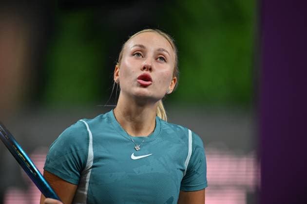 Transylvania Open 2025 Anastasia Potapova in action against Julia Grabher of Austria during the WTA, Tennis Damen Tour Transylvania Open single match, in Cluj Napoca, Monday 04 February 2025. Alex Nicodim Imago Images Copyright: xAlexxNicodimx