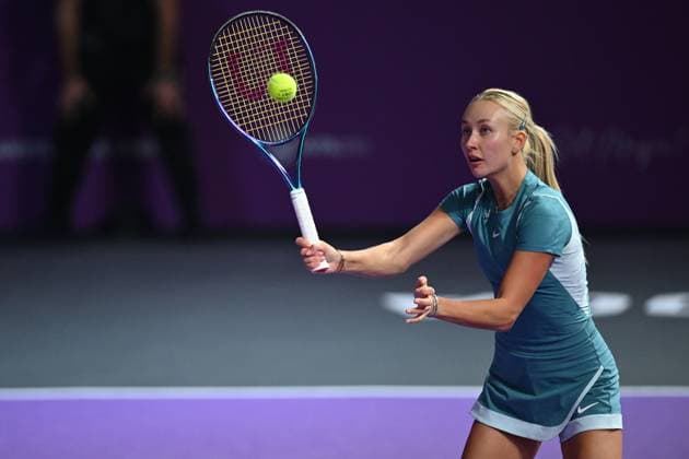 Transylvania Open 2025 Anastasia Potapova in action against Julia Grabher of Austria during the WTA, Tennis Damen Tour Transylvania Open single match, in Cluj Napoca, Monday 04 February 2025. Alex Nicodim Imago Images Copyright: xAlexxNicodimx