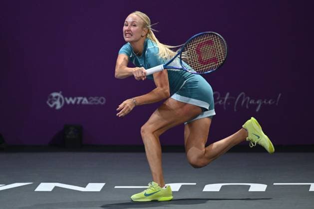 Transylvania Open 2025 Anastasia Potapova in action against Julia Grabher of Austria during the WTA, Tennis Damen Tour Transylvania Open single match, in Cluj Napoca, Monday 04 February 2025. Alex Nicodim Imago Images Copyright: xAlexxNicodimx